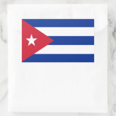 Vlag van Cuba Rechthoekige Sticker (Tas)