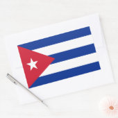 Vlag van Cuba Rechthoekige Sticker (Envelop)