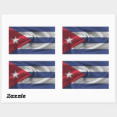 Vlag van Cuba Rechthoekige Sticker (Vel)