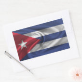 Vlag van Cuba Rechthoekige Sticker (Envelop)