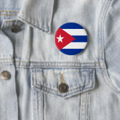 Vlag van Cuba Ronde Button 5,7 Cm (In situ)