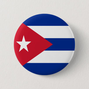 Vlag van Cuba Ronde Button 5,7 Cm