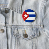 Vlag van Cuba Ronde Button 5,7 Cm (In situ)