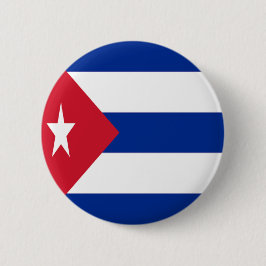 Vlag van Cuba Ronde Button 5,7 Cm