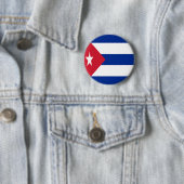 Vlag van Cuba Ronde Button 5,7 Cm (In situ)
