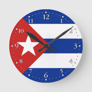 Vlag van Cuba Ronde Klok