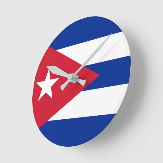 Vlag van Cuba Ronde Klok (Hoek)