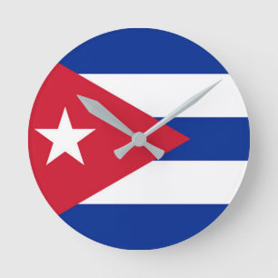 Vlag van Cuba Ronde Klok