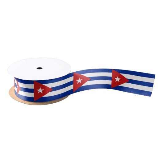 Vlag van Cuba Satijnen Lint (Spoel)