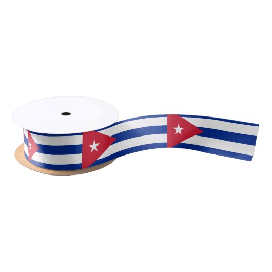 Vlag van Cuba Satijnen Lint (Spoel)