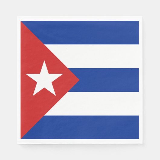 Vlag van Cuba Servet (Voorkant)