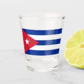 Vlag van Cuba Shot Glas (Voorkant)