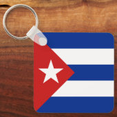 Vlag van Cuba Sleutelhanger (Voorkant)