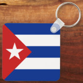 Vlag van Cuba Sleutelhanger (Achterkant)