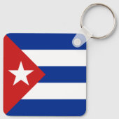 Vlag van Cuba Sleutelhanger (Achterkant)