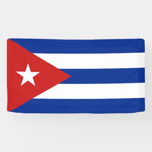 Vlag van Cuba Spandoek (Horizontaal)