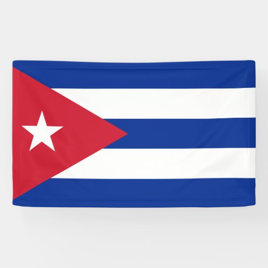 Vlag van Cuba Spandoek (Horizontaal)