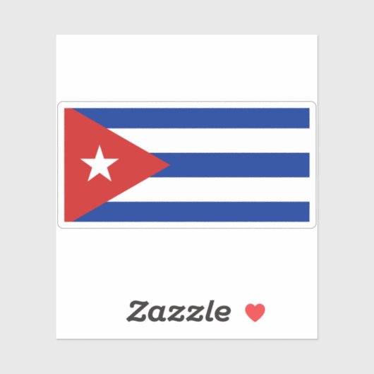 Vlag van Cuba Sticker (Vel)