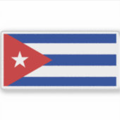 Vlag van Cuba Sticker (Voorkant)
