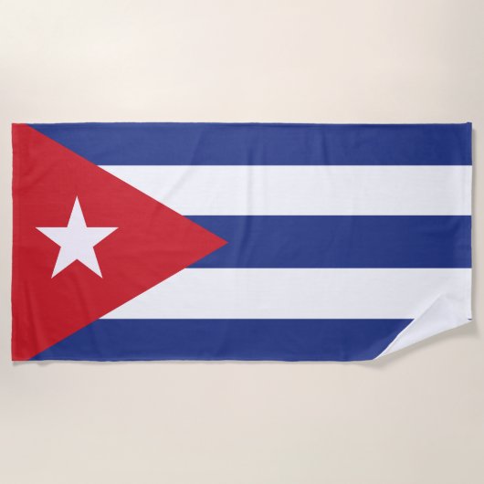 Vlag van Cuba Strandlaken (Voorkant)