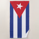Vlag van Cuba Strandlaken (Voorkant)