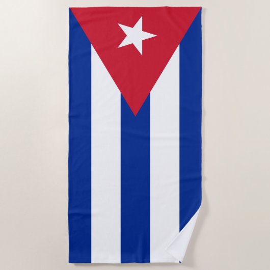 Vlag van Cuba Strandlaken (Voorkant)