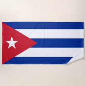 Vlag van Cuba Strandlaken (Voorkant)