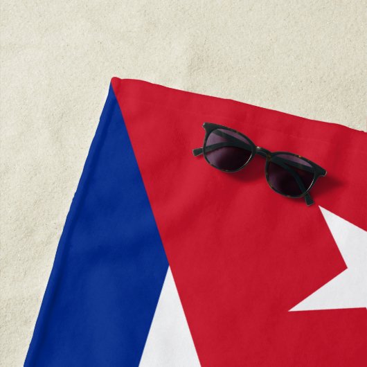 Vlag van Cuba Strandlaken (In situ)
