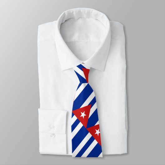 Vlag van Cuba Stropdas (Gebonden)