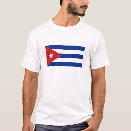 Vlag van Cuba T-shirt (Voorkant)