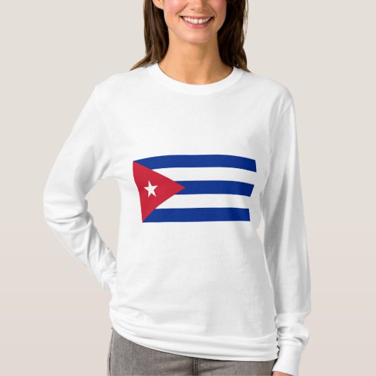 Vlag van Cuba T-shirt (Voorkant)