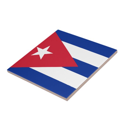 Vlag van Cuba Tegeltje (Zijkant)