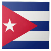 Vlag van Cuba  Tegeltje (Voorkant)