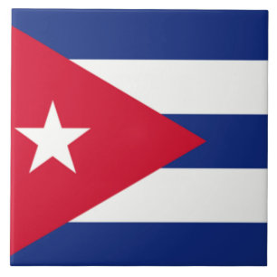 Vlag van Cuba  Tegeltje