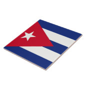 Vlag van Cuba  Tegeltje (Zijkant)