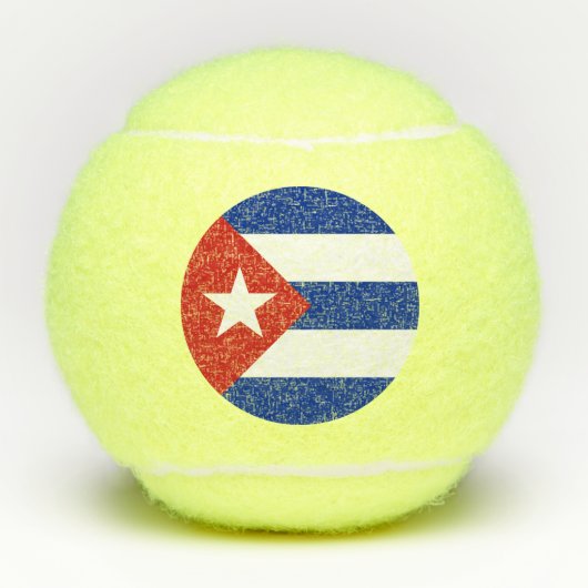 Vlag van Cuba Tennisballen (Voorkant)