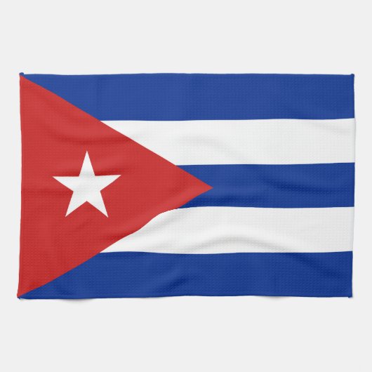 Vlag van Cuba Theedoek (Horizontaal)
