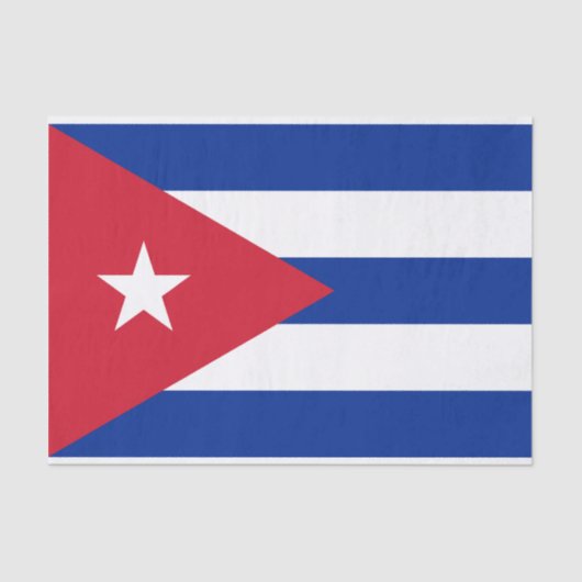 Vlag van Cuba Tissuepapier (Voorkant)