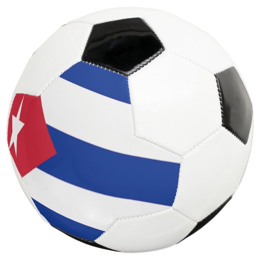 Vlag van Cuba Voetbal (Drie kwart)