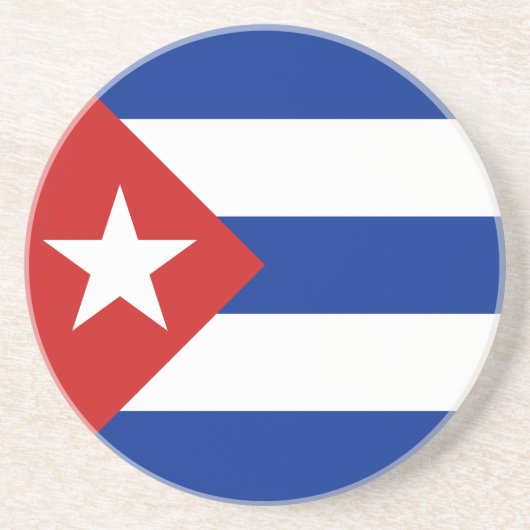 Vlag van Cuba Zandsteen Onderzetter (Voorkant)