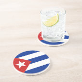 Vlag van Cuba Zandsteen Onderzetter (Zijkant)