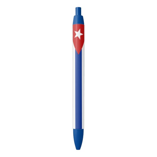 Vlag van Cuba Zwarte Inkt Pen (Voorkant Verticaal)