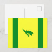 Vlag van Culebra, Puerto Rico Briefkaart (Voorkant / Achterkant)