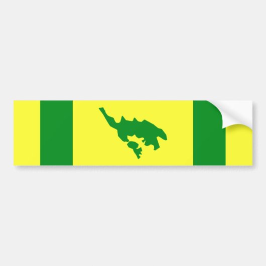 Vlag van Culebra, Puerto Rico Bumpersticker (Voorkant)