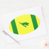 Vlag van Culebra, Puerto Rico Ovale Sticker (Envelop)