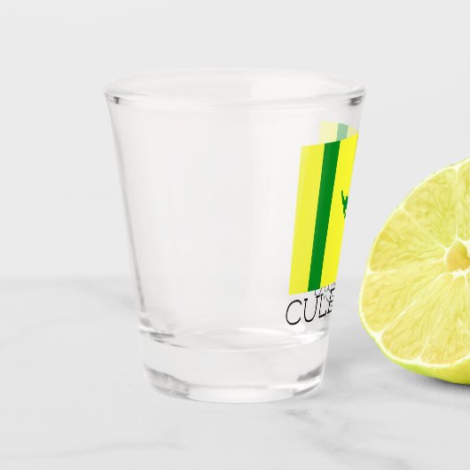 Vlag van Culebra, Puerto Rico Shot Glas (Links)