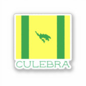 Vlag van Culebra, Puerto Rico Sticker (Voorkant)