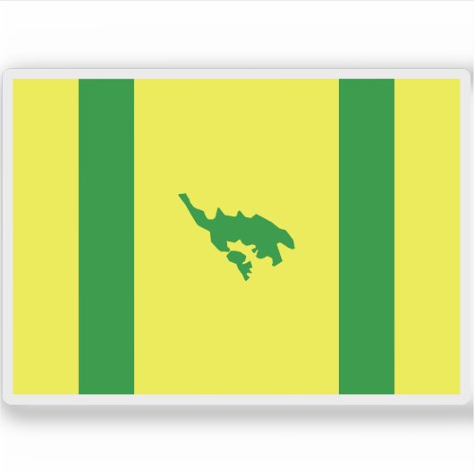 Vlag van Culebra, Puerto Rico Sticker (Voorkant)