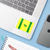 Vlag van Culebra, Puerto Rico Sticker (Laptop met iPhone)