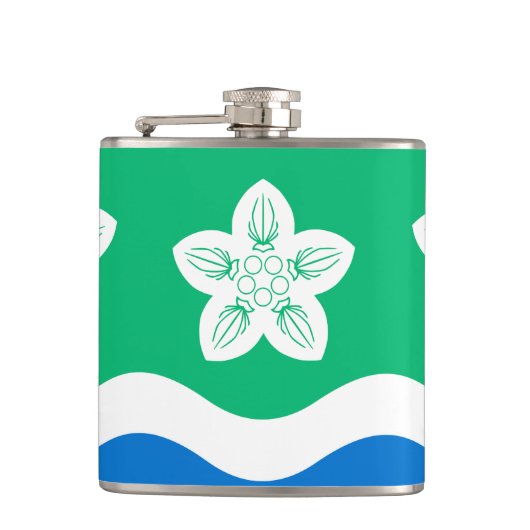 Vlag van Cumberland Hip Flask Heupfles (Voorkant)